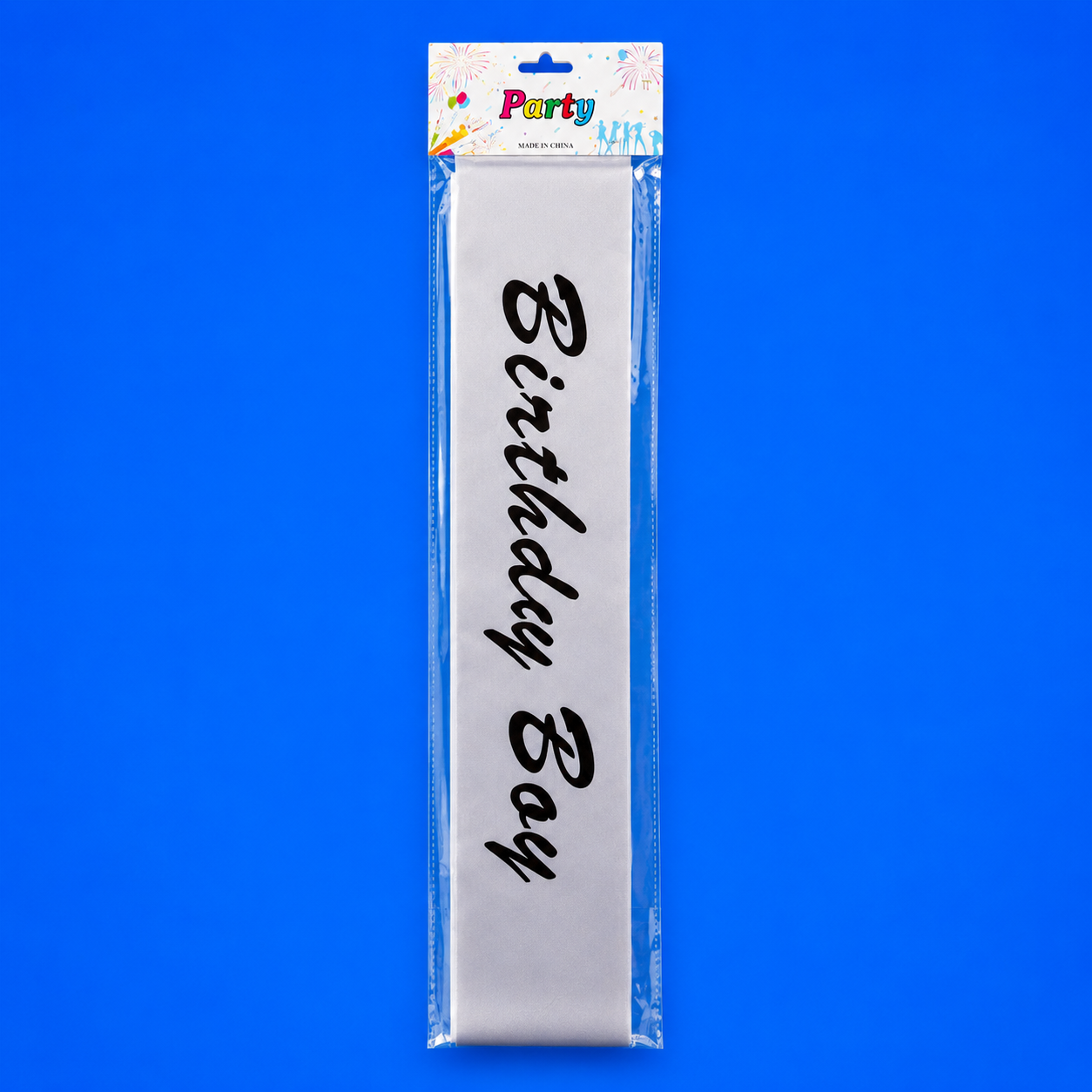 Grey Birthday Boy Sash