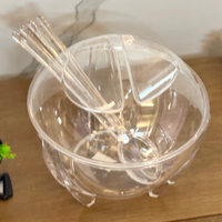 Salad Bowl with 2 Serving Spoons