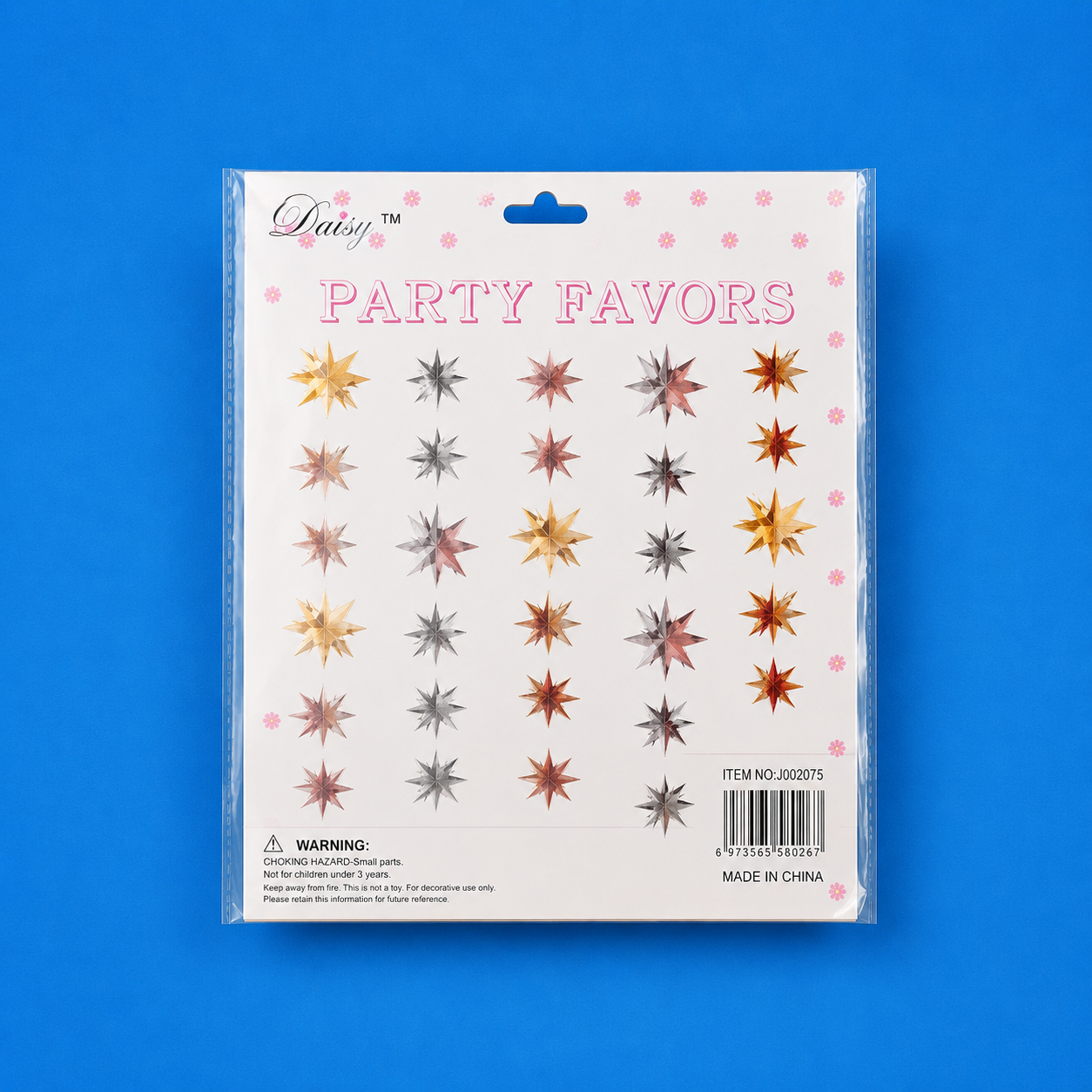 3D-Star Wall Decoration Silver