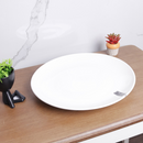 white dining plate 12''