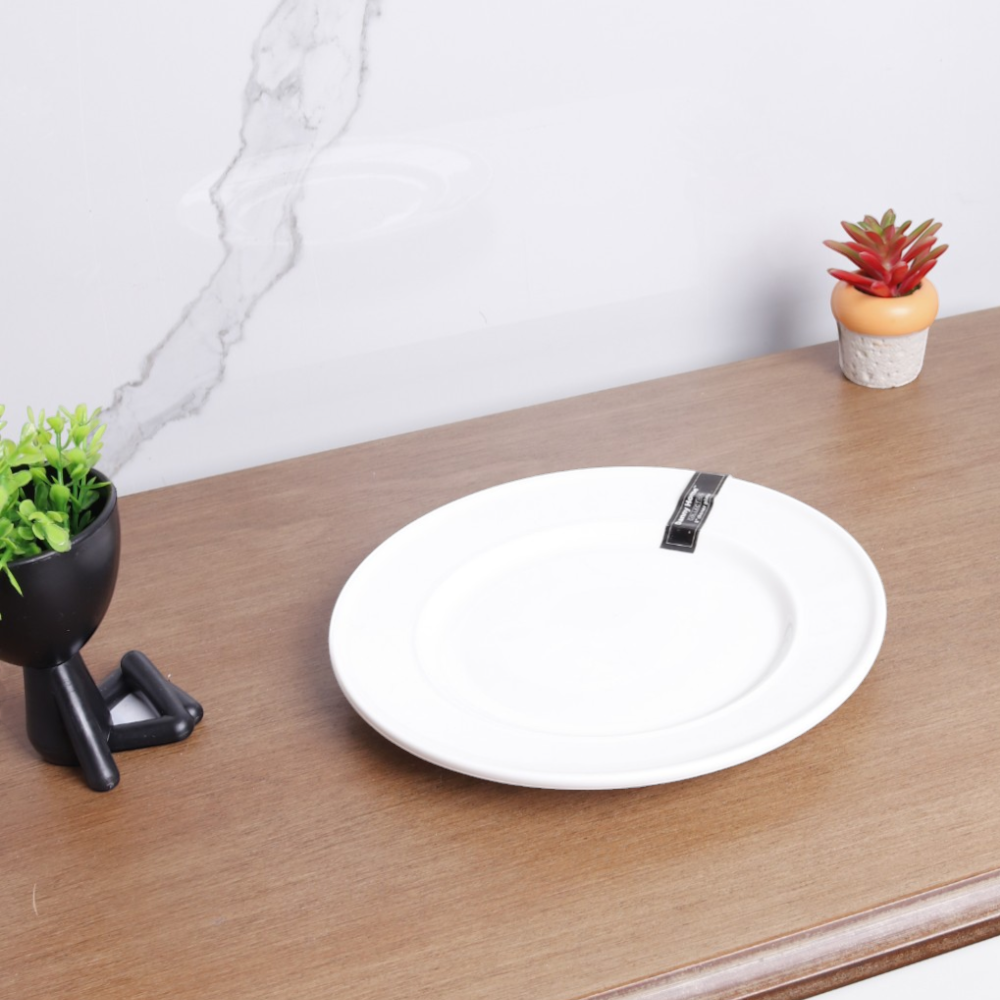 white plate 8''