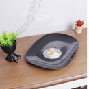 Black serving plate