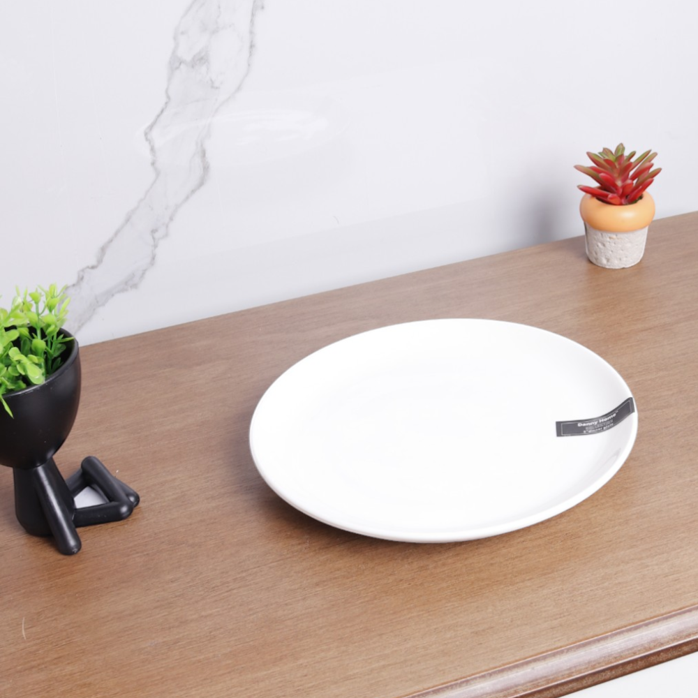 white plate small