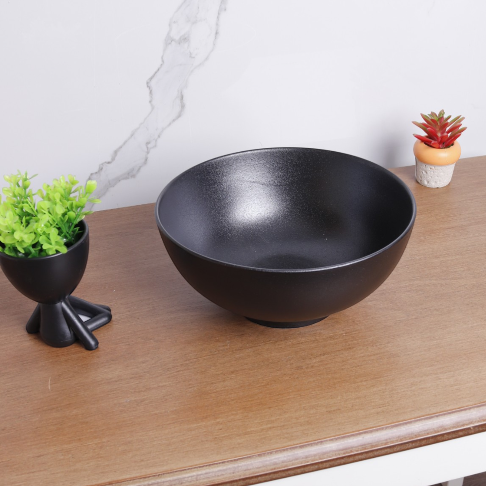 black deep bowl