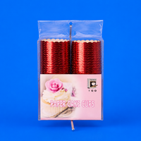 50pcs Red Paper Cupcake CUPS