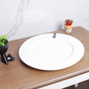 white dining plate 12''