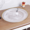 white marble plate with Gold Rim