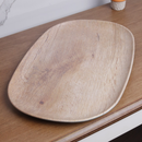 13.75'' Brown & Green Oval plate