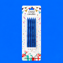 Blue Cake Candles