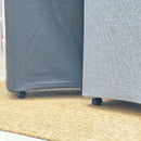 Tall Bamboo Rim Laundry Basket