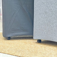 Tall Bamboo Rim Laundry Basket