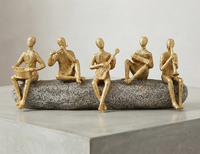 Hand-Crafted Musical Group Home Decor~Gold