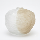 Artisan Textured Glass Vase. Large