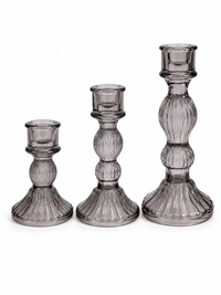 Vintage Ribbed Candle Holder