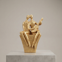 Couple Guitar Sculpture – Gold