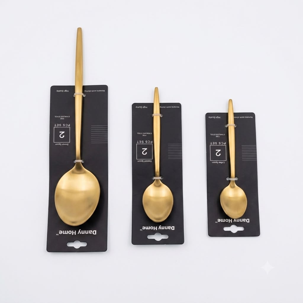 Danny Home 2Pcs Gold Spoon