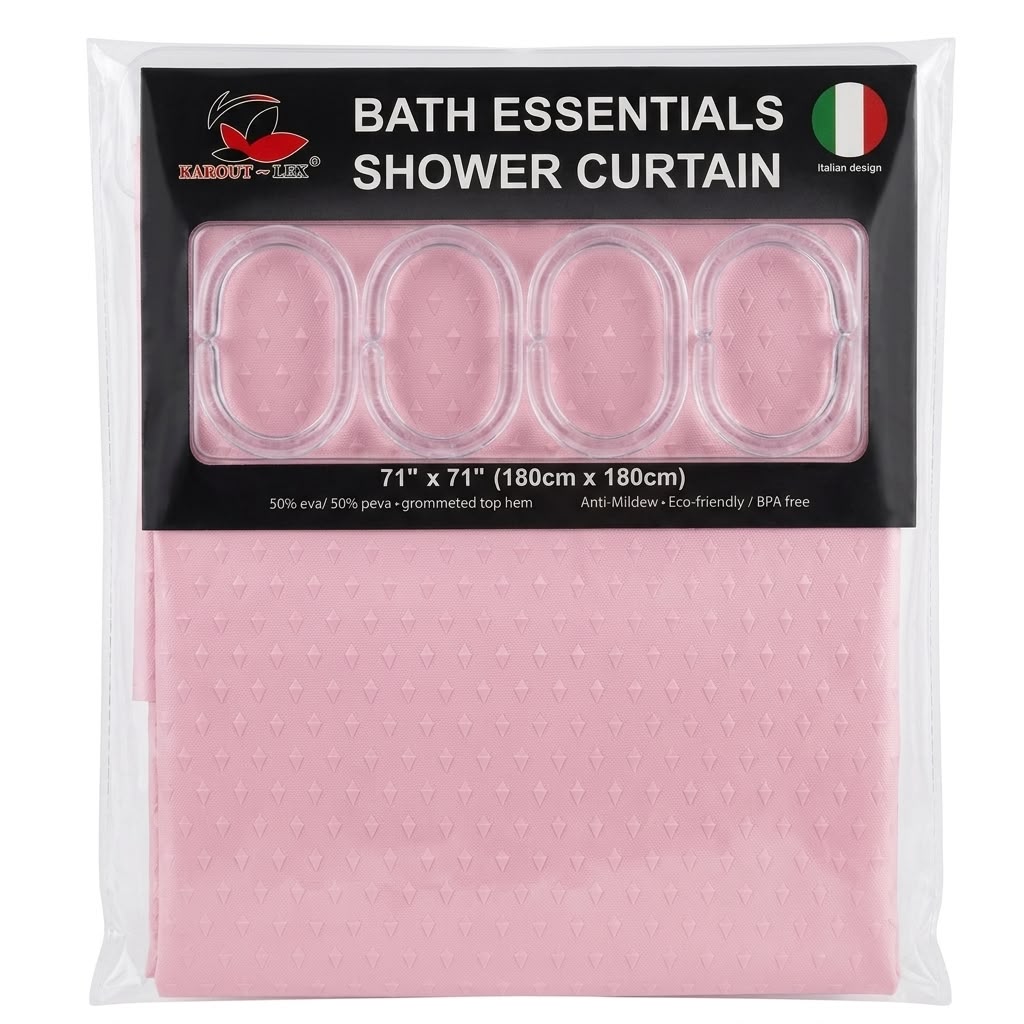 Italian Design Pink Shower Curtain