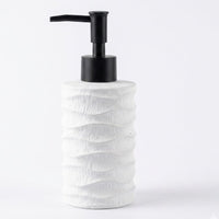 White Wave Ceramic Soap Dispenser