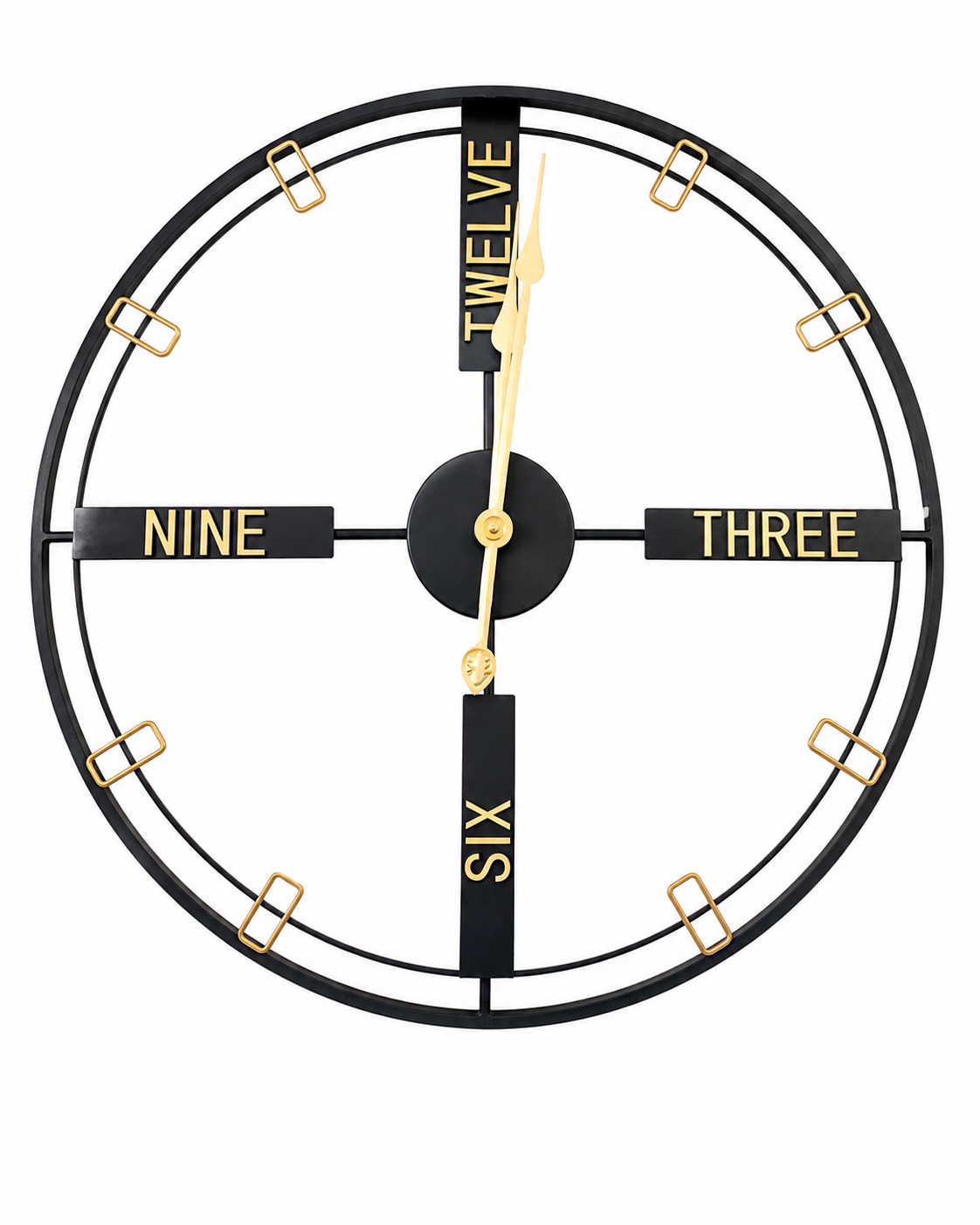 Modern Word Wall Clock