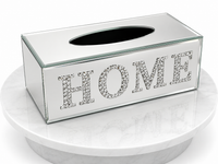 Mirrored Home Tissue Box