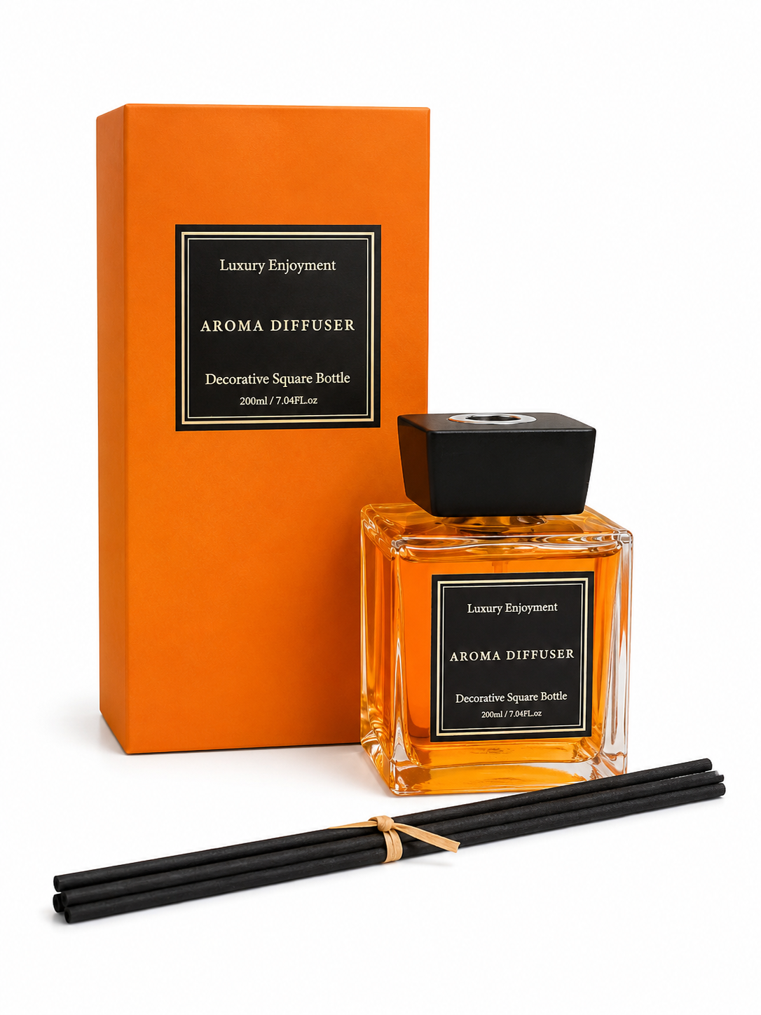 Decorative  Bottle Reed Diffuser - Orange