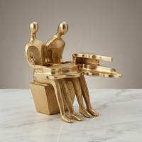 Couple Piano Sculpture – Gold