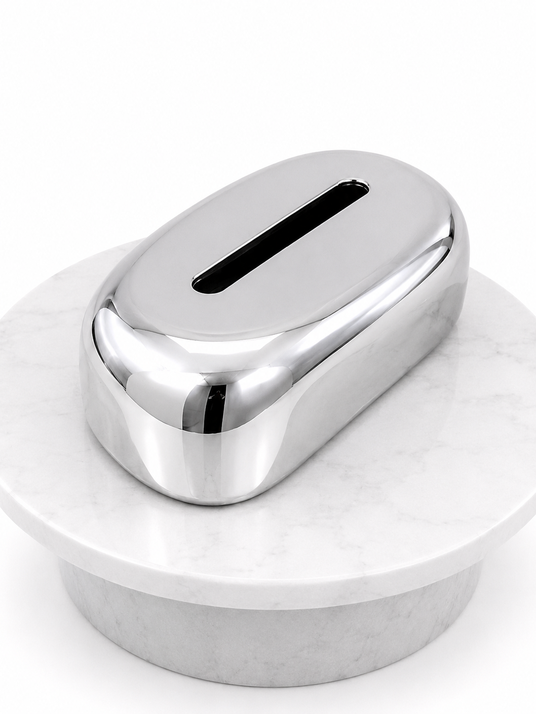 Silver Tissue Box