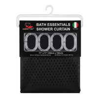 Italian Design Black Shower Curtain