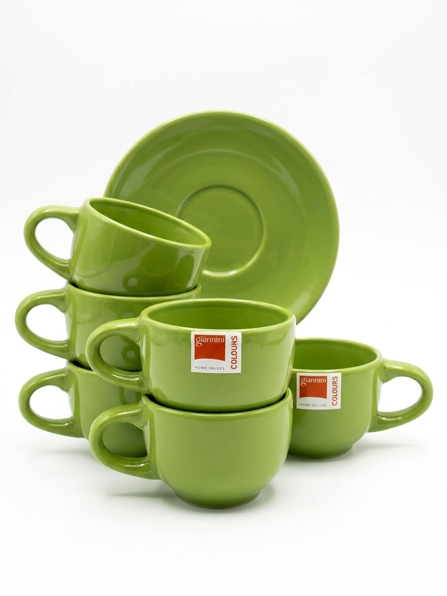 Mint Green Coffee Set – 6pcs