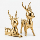 Modern Deer Sculpture Set – Gold