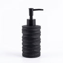 Black Wave Ceramic Soap Dispenser