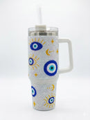 Crystal Charm Stanley-Style Tumbler