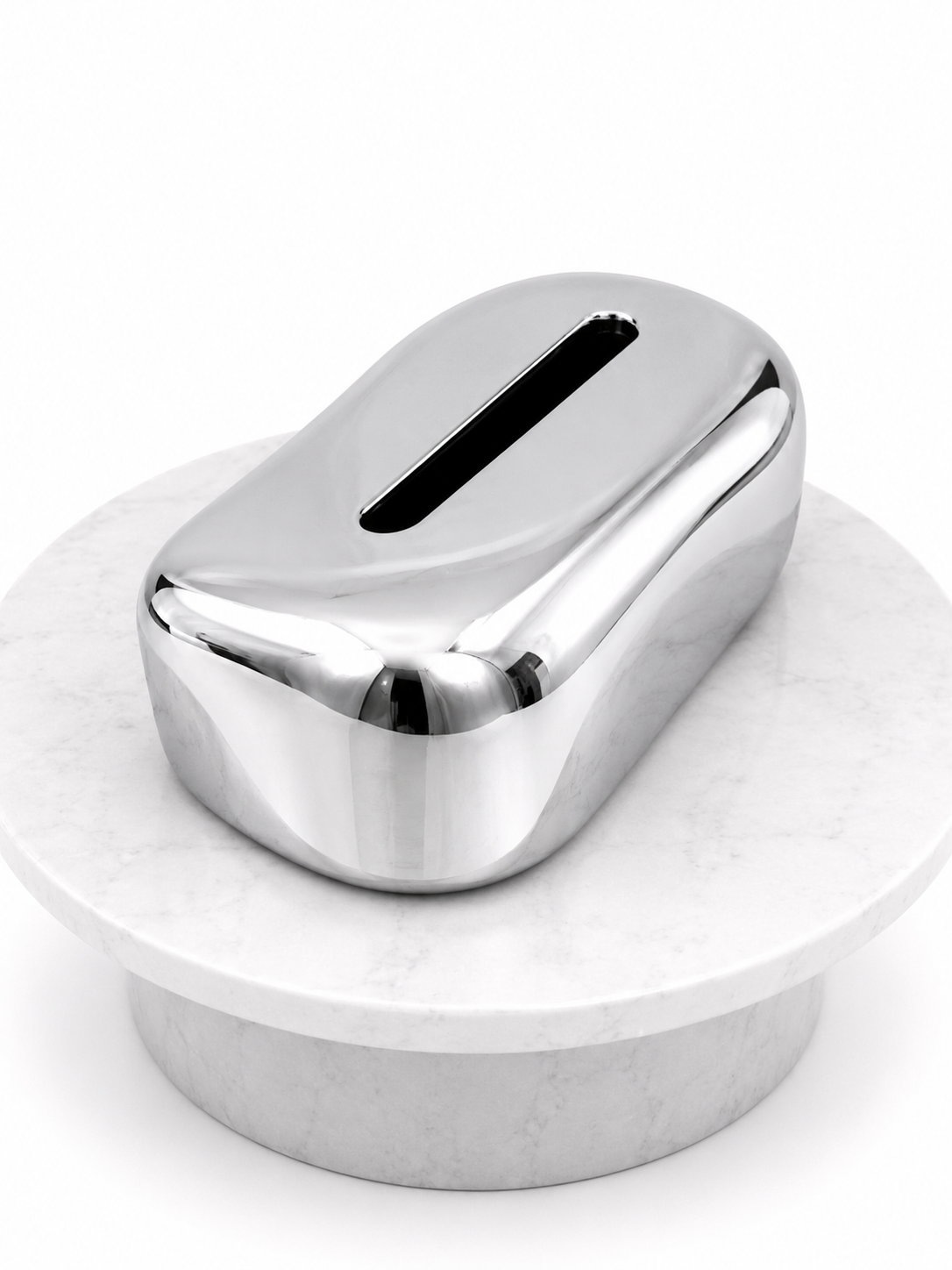 Silver Style Tissue Box