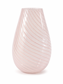 Pink Twist Glass Vase