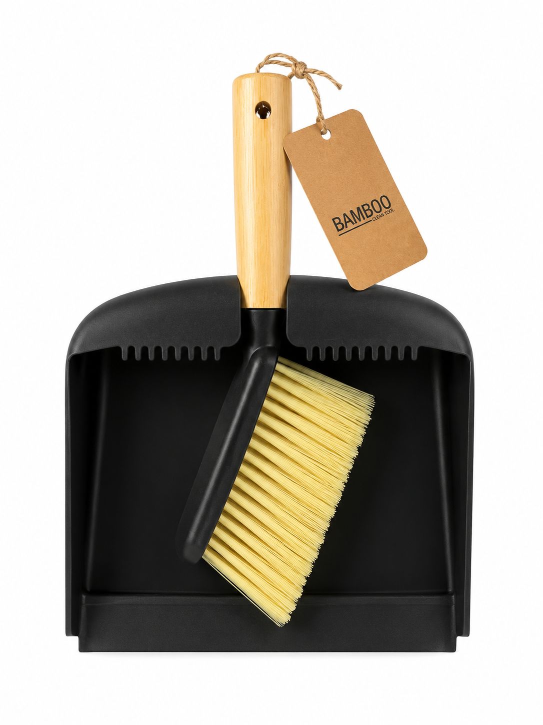Bamboo Dustpan & Brush Set
