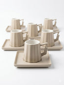 Classic 6pcs Coffee Cups- Beige