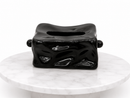 Black Abstract Ceramic Tissue Box
