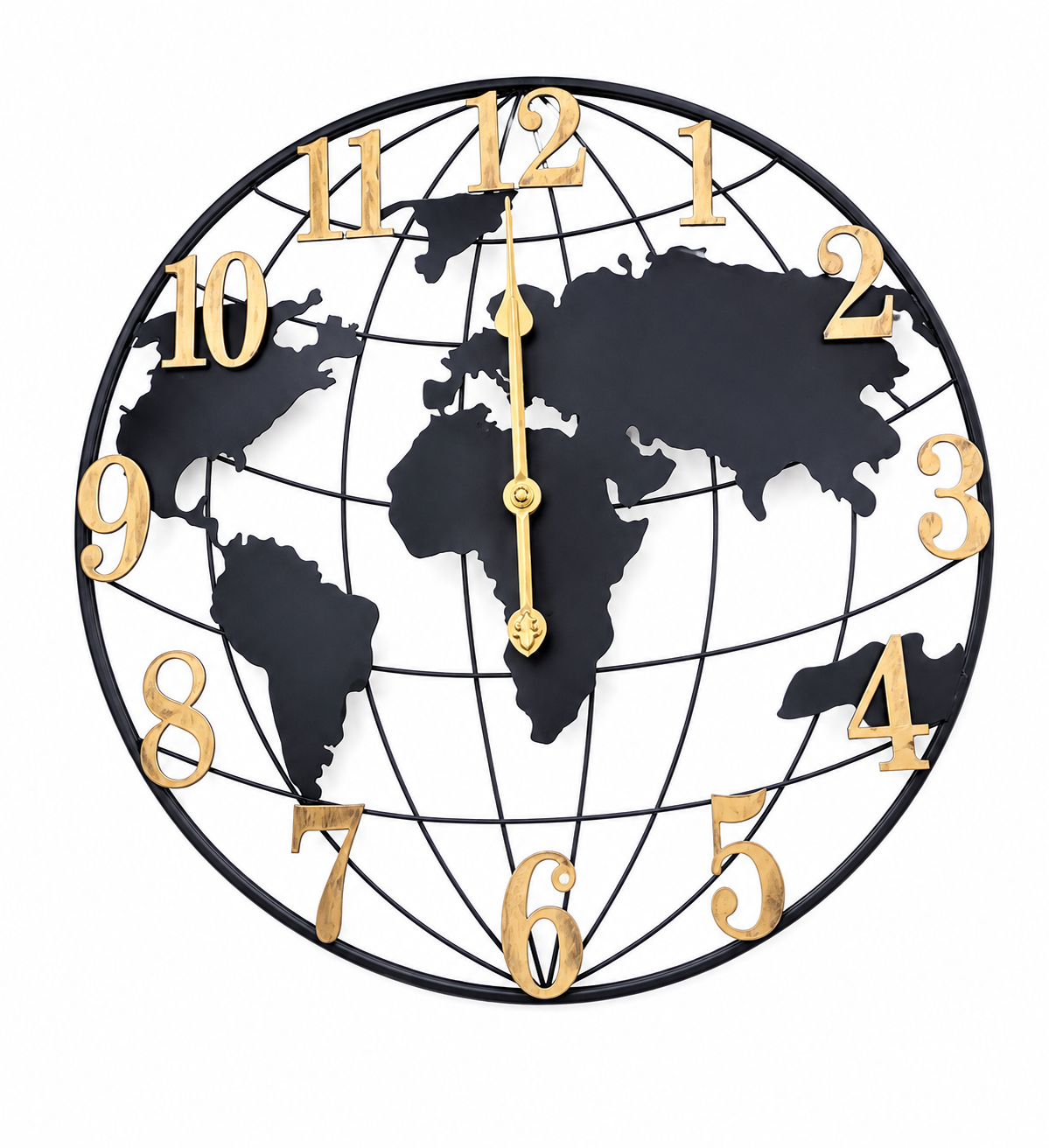 World Map Wall Clock