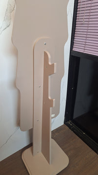 Modern Wavy Floor Mirror with Hanger
