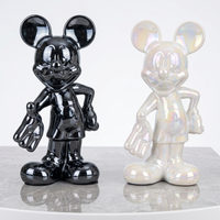 Iconic Standing Mouse Statue-White/Black