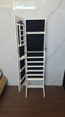Full-Length Mirror with Built-in Safe , Led & Clock