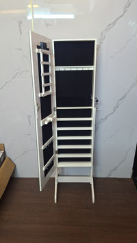 Full-Length Mirror with Built-in Safe , Led & Clock