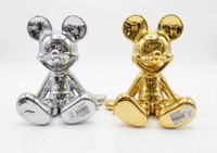 Sitting Mouse Sculpture-Silver/Gold