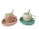 Marble Wave Cup & Saucer Set