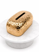 Gold Hammered Tissue Box