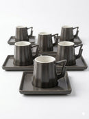 Classic 6pcs Coffee Cups - Black