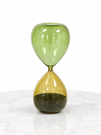 Green and Yellow Decorative Hourglass