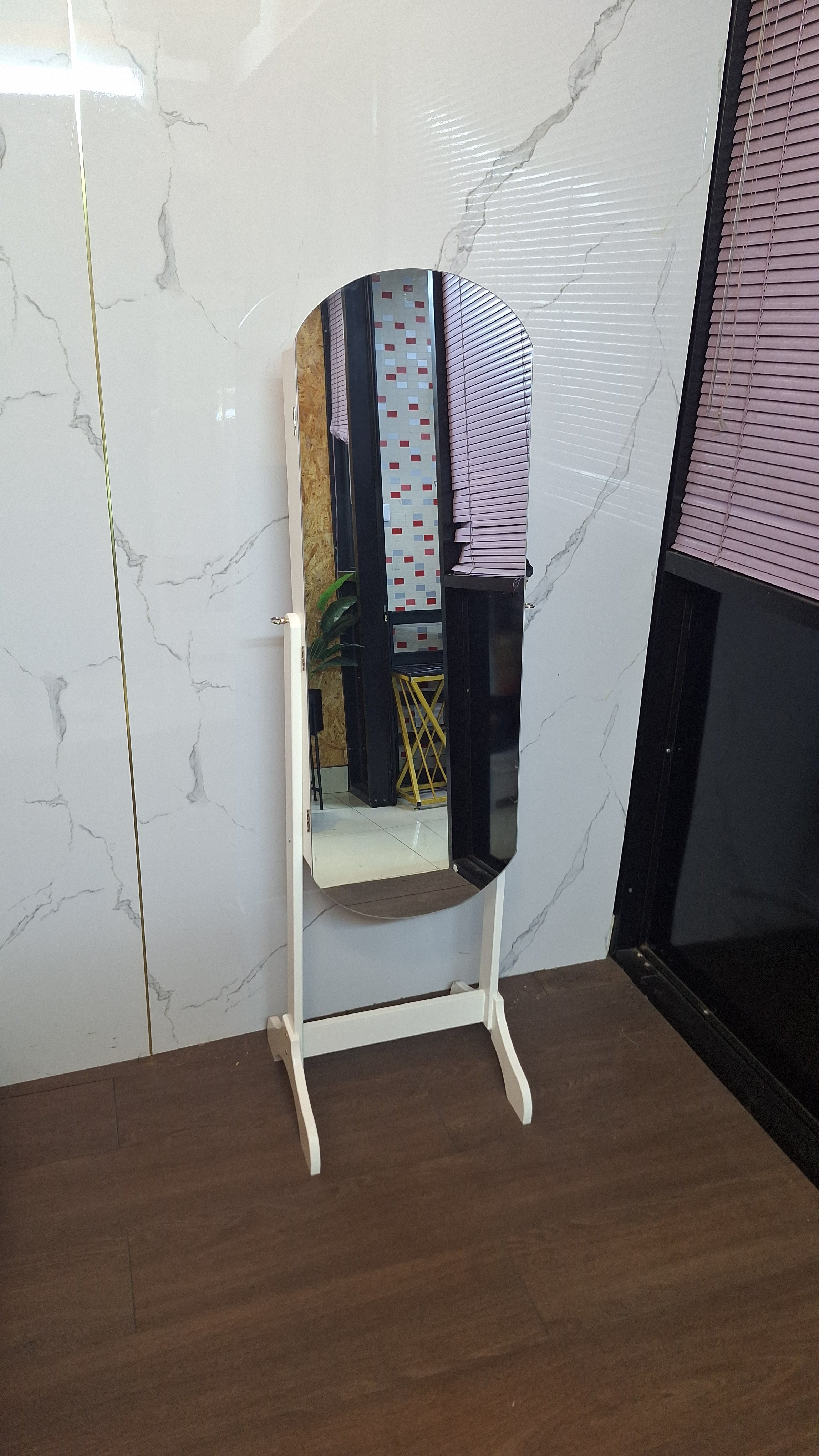 Full-Length Mirror with Built-in Safe