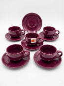 Purple Coffee Set – 6pcs
