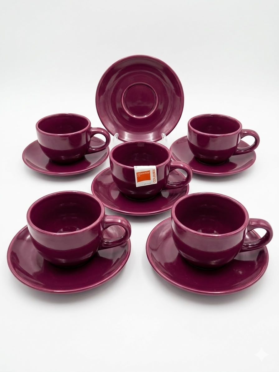 Purple Coffee Set – 6pcs